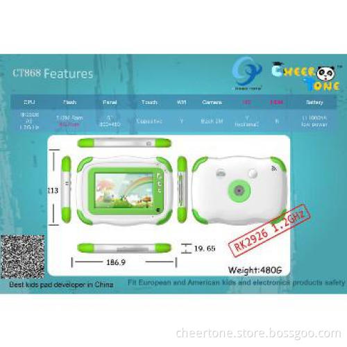 5 inch android kids tablets with parental control